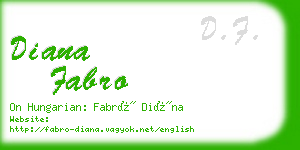 diana fabro business card